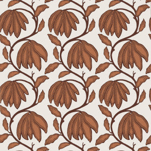 Desert Flower Ochre T12006 by Thibaut Designer Wallpaper