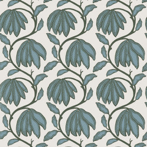 Desert Flower Wild Sage T12008 by Thibaut Designer Wallpaper