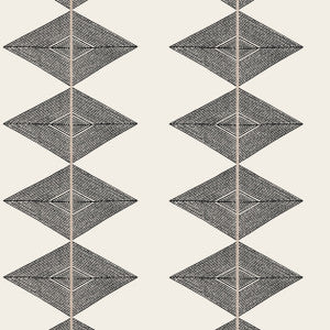 Reflection Basalt Black T12015 by Thibaut Designer Wallpaper