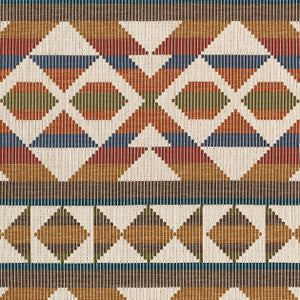 Berber Blanket Ochre and Brown W712026 by Thibaut Designer Fabric