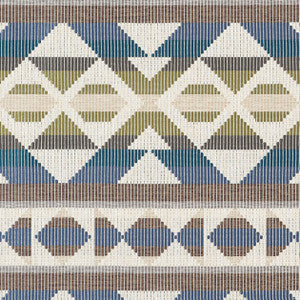 Berber Blanket Green and Blue W712027 by Thibaut Designer Fabric