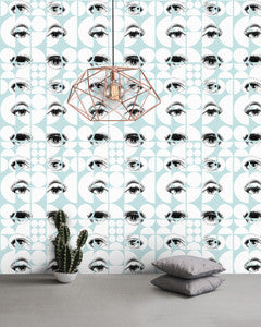Mind The Gap Wallpaper EYES AND CIRCLES Tapet Premium (WP20086)