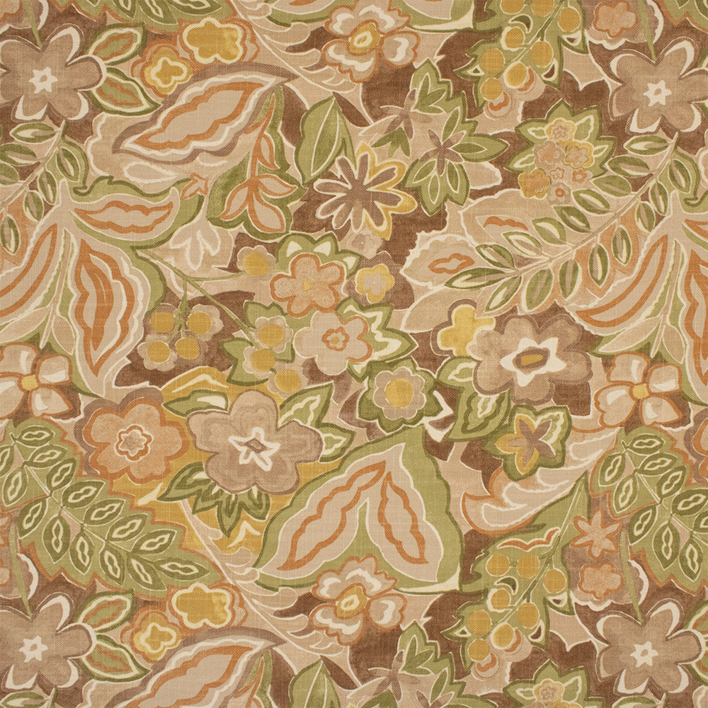 F6285 Foliage by Greenhouse Designer Fabric - 75% Cotton, 25% Linen Pakistan 17000 27.25" H, 24.75" V 55" - Swanky Fabrics -
