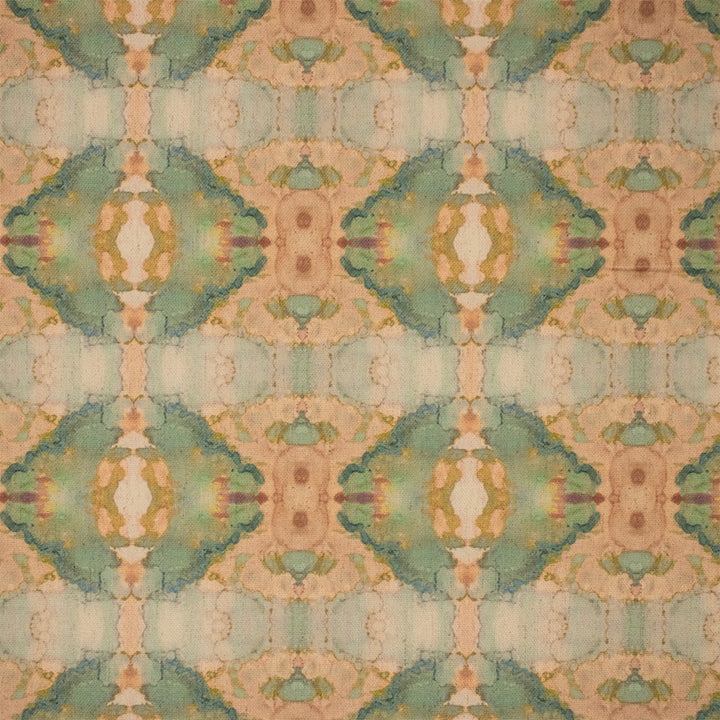 F6302 Coral by Greenhouse Designer Fabric - 94% Polyester, 6% Linen China 30000 9.25" H, 7.13" V 54" - Swanky Fabrics -