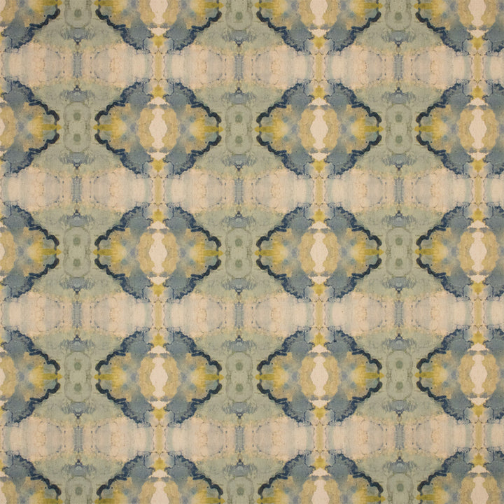 F6320 Lagoon by Greenhouse Designer Fabric - 94% Polyester, 6% Linen China 30000 9.25" H, 7.13" V 54" - Swanky Fabrics -