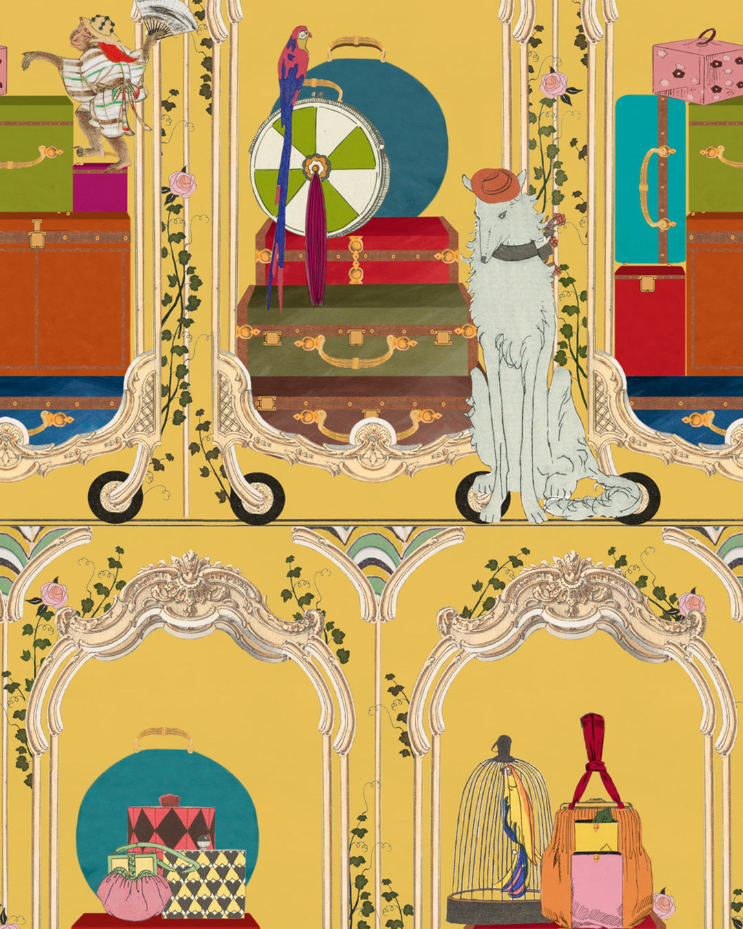 FANCY TRIP Lemon Wallpaper (WP20776) by Mind The Gap | WP20776 | ORIENT EXPRESS | 1 roll x 52x900 cm / 20.47x354.33in | 0.52m / 20.5in | 9m / 354in | 4.68sqm / 50sq ft | 100cm / 39.3in | Black, Blue, Green, Yellow, Red, Brown, Turquoise, Ivory | Non-woven Textured | Paste the wall | 1-roll in a box | Fabric Carolina | https://www.fabriccarolina.com/
