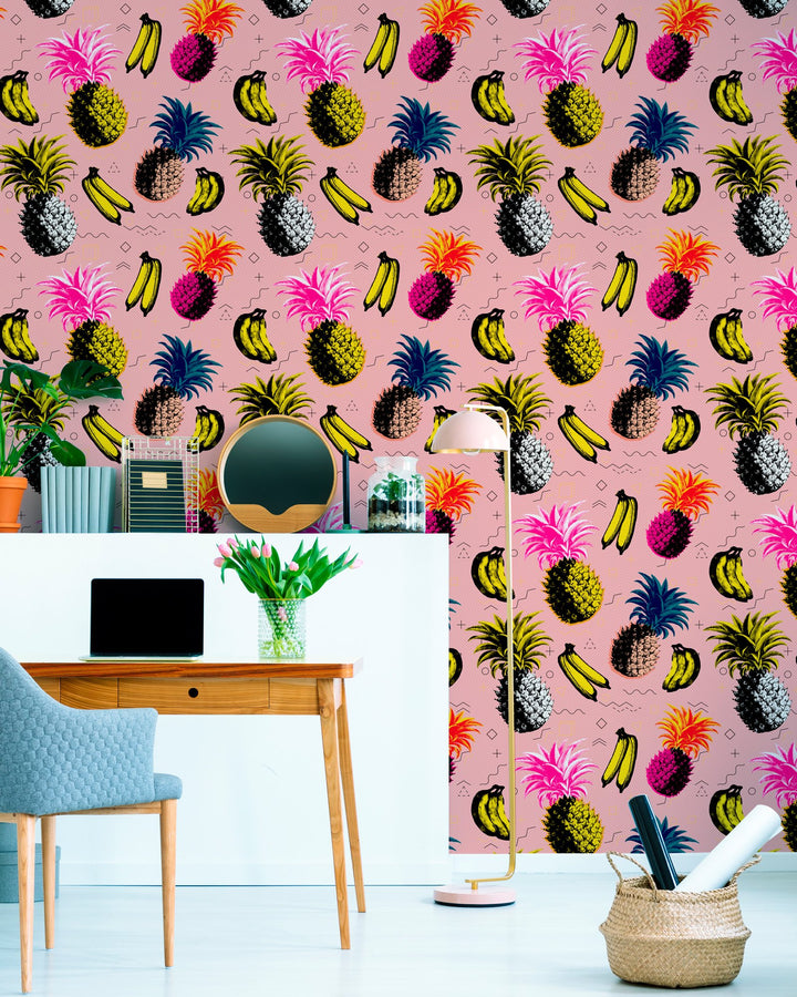 Flying Objects Pink wallpaper by Mind the Gap (WP20376), view 2