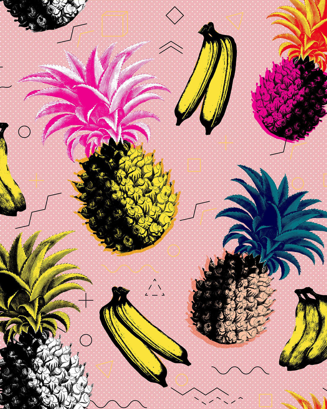 Flying Objects Pink wallpaper by Mind the Gap (WP20376), swatch