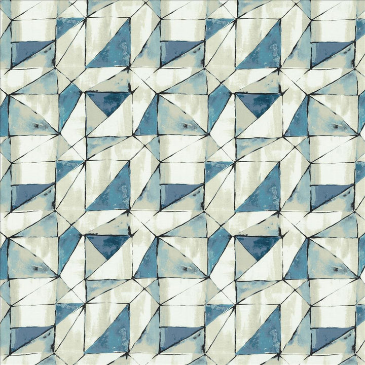 Falsetto Sea Blue by Kasmir Designer Fabric 1458 55% Linen
45% Cotton
 CHINA </p><p>Repeat: Horizontal: 13 6/8 inches and Vertical: 13 2/8 inches 54 - Swanky Fabrics -