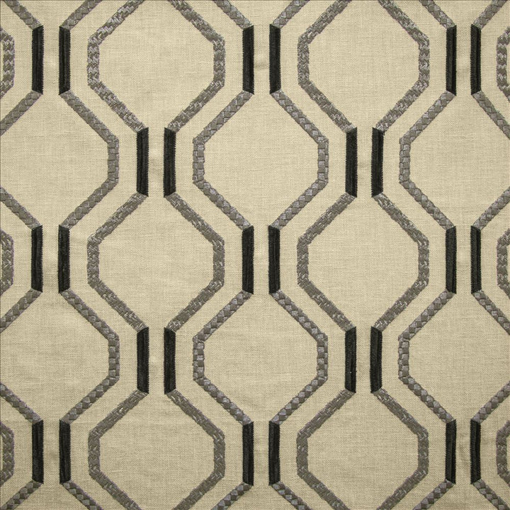 Fashion Forward Coal  by Kasmir Designer Fabric 1457 52% Cotton
48% Polyester
 INDIA 30,000 Wyzenbeek Double Rubs Horizontal: 6 4/8 inches and Vertical: 6 2/8 inches 55  - Swanky Fabrics -