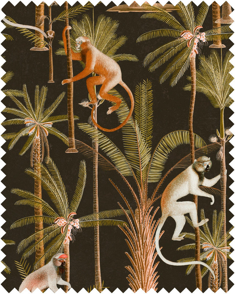 Barbados Anthracite Linen by Mind the Gap Designer Fabric TROPICAL MOOD 100% Linen Made in United Kingdom N/A W 47cm x L 62cm / W 18.5in x L 24.4in 55.1in - Swanky Fabrics -