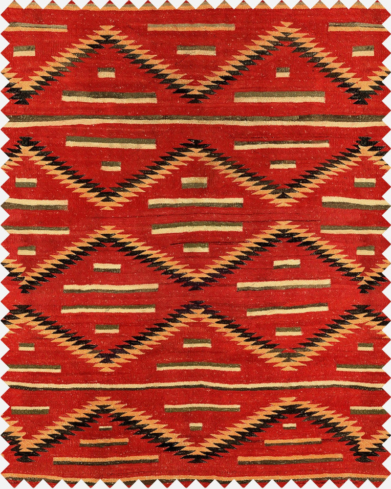 Eyedazzler Navajo Linen by Mind the Gap Designer Fabric THE HOME OF AN ECCENTRIC MAN 100% Linen Made in United Kingdom W 46cm x L 67cm / W 18.1in x L 26.3in 55.1in - Swanky Fabrics -