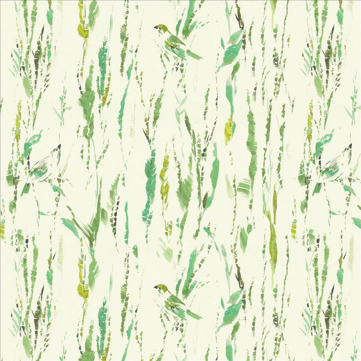 Feathers Green by Kasmir Designer Fabric 5154 100% Cotton
 SPAIN 51,000 Wyzenbeek Double Rubs </p><p>Repeat: Horizontal: 27 inches and Vertical: 25 2/8 inches 54 - Swanky Fabrics -