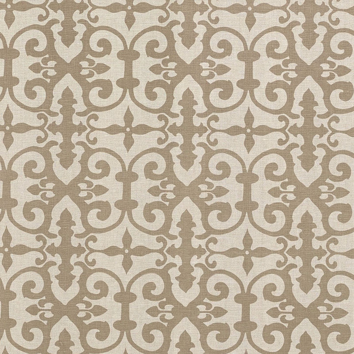 Ferne Park Brown FERN002 by Schumacher Designer Fabric Veere-Grenney 100% Linen Martindale 18,000 Horizontal: 8 and Vertical: 8 47 - Swanky Fabrics -