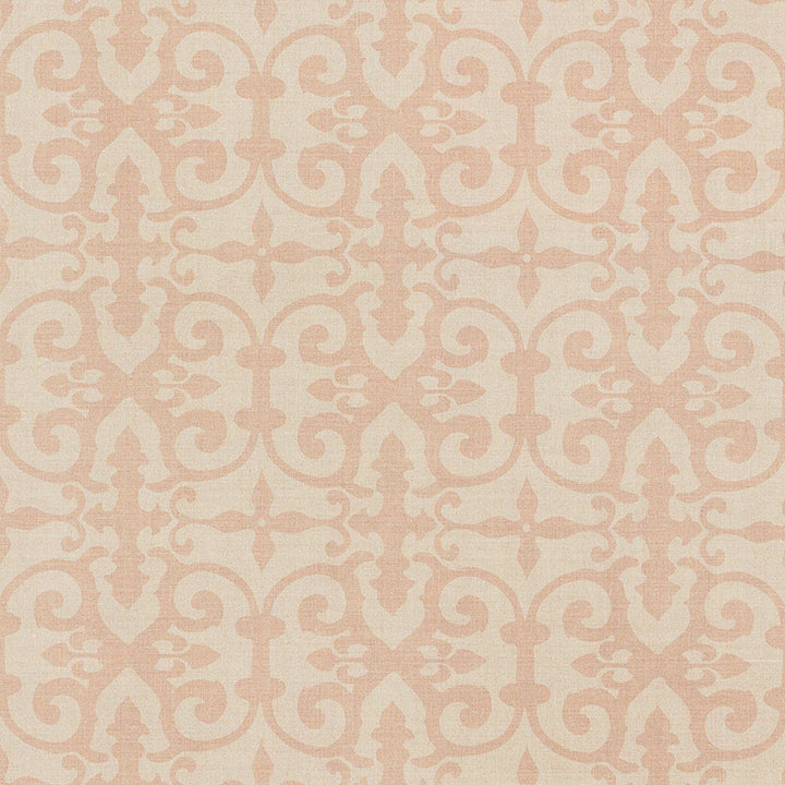 Ferne Park Pink FERN004 by Schumacher Designer Fabric Veere-Grenney 100% Linen Martindale 25,000 Horizontal: 8 and Vertical: 8 47 - Swanky Fabrics -