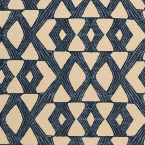 Crossover Navy by Mitchell Designer Fabric