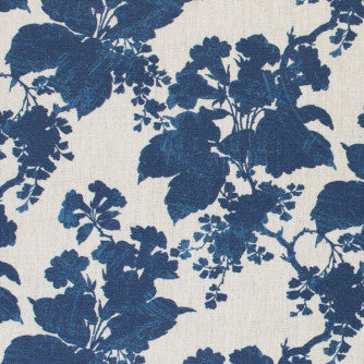 Bayland Indigo by Mitchell Designer Fabric #2104 92% Polyester,8% Linen China </p><p>Repeat: Horizontal: 26.5 and Vertical: 13.5 54 - Swanky Fabrics -