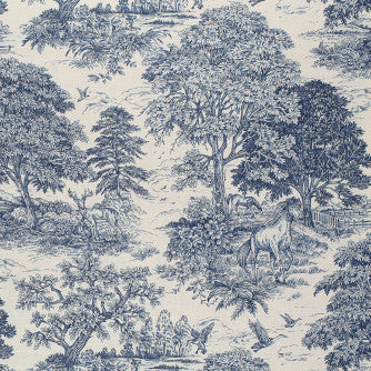 Yearning Bluebell by Mitchell Designer Fabric #2304 55% Linen,45% Viscose Imported </p><p>Repeat: Horizontal: 27 and Vertical: 26 55 - Swanky Fabrics -