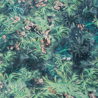 Monet Forest by Mitchell Designer Fabric #2405 85% Polyester, 15% Linen Imported </p><p>Repeat: Horizontal: 27.55 and Vertical: 24.4 51"-54" - Swanky Fabrics -