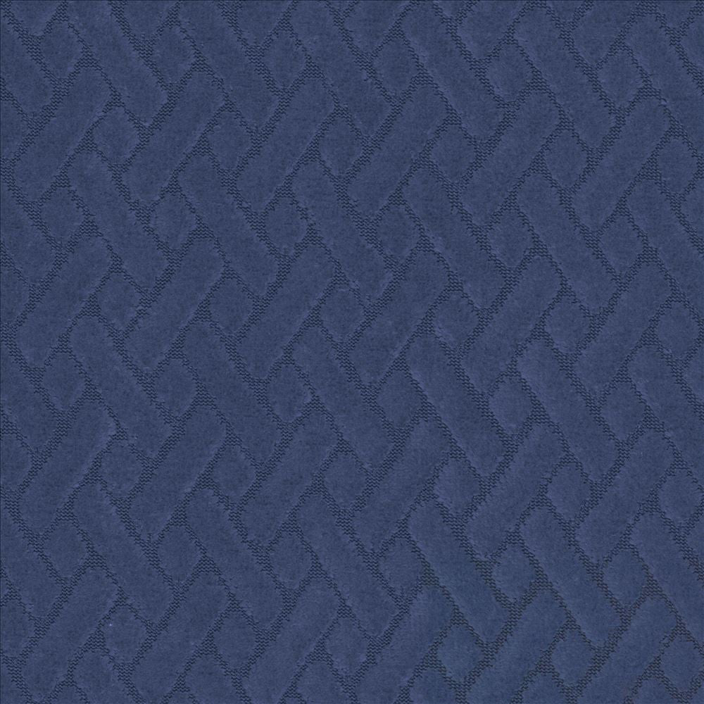 Fidelio Indigo by Kasmir Designer Fabric See sample 100% Polyester
 CHINA 60,000 Wyzenbeek Double Rubs </p><p>Repeat: Horizontal: 1 inches and Vertical: 1 inches 56 - Swanky Fabrics -