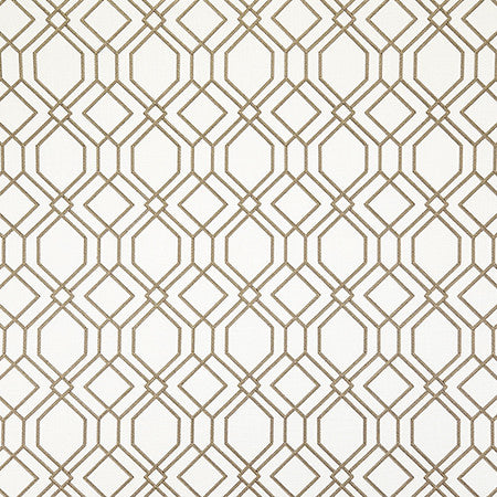 Eavesdrop Vanilla by Carole Designer Fabric Shape Shifter Base: 52% Polyester, 48% Cotton Embr: 100% Polyester India 6 1/4" V, 6 1/2" H 51.5" - Swanky Fabrics -