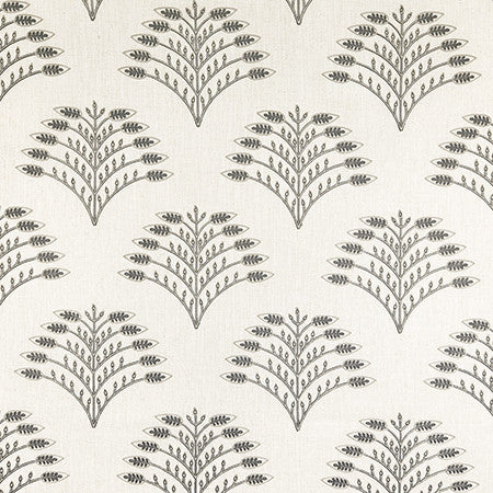 New Natural Cloud by Carole Designer Fabric Hidden Treasure Base: 95% Polyester, 5% Linen Embr: 100% Polyester China 15 7/8" V, 8" H HD 52" - Swanky Fabrics -