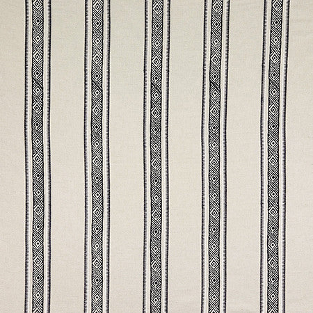 Not Ordinary Navy by Carole Designer Fabric Hidden Treasure Base: 60% Poly, 30% Cotton, 10% Linen Embr: 100% Visc India 5 3/4" V, 6 1/2" H 50" - Swanky Fabrics -