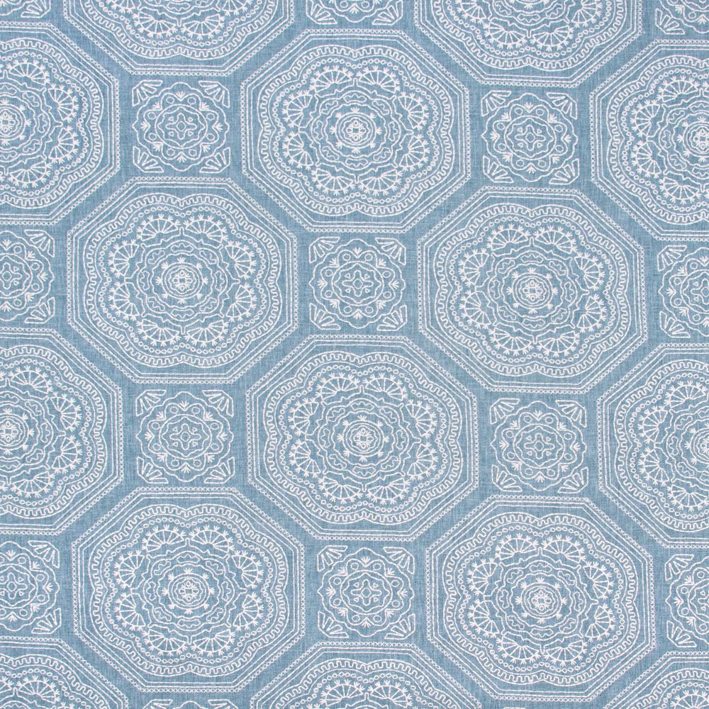 Lasting Friendship Sky by Carole Designer Fabric Desert Wanderer 50% Polyester, 50% Cotton India N/A Horizontal: 17125 and Vertical: 155 52 - Swanky Fabrics -