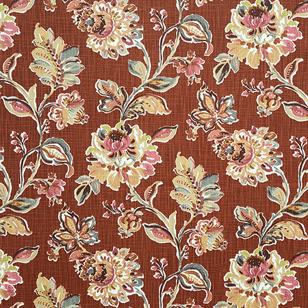 Invitation Only Russet by Carole Designer Fabric Dawn & Dusk 54% Cotton, 26% Recycled Polyester, 20% Polyester China 15,000 WYZENBEEK DOUBLE RUBS 24 1/4" V, 13 1/2" H HD 54" - Swanky Fabrics -