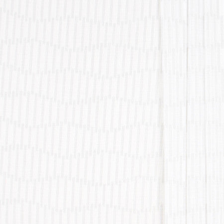 Flip Flop White by Carole Designer Fabric Sheer Marvel 100% Polyester TURKEY 5 5/8" V, 8" H 118" - Swanky Fabrics -