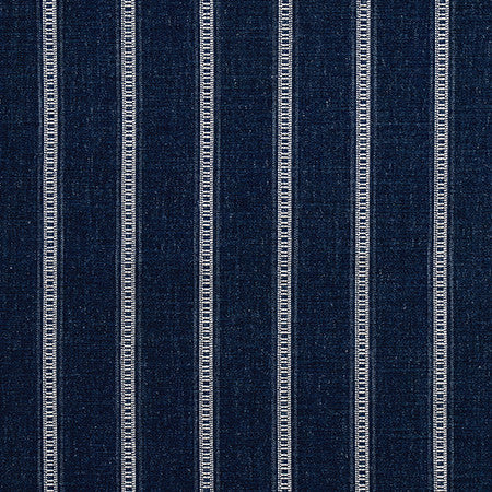 Long Haul Lapis by Carole Designer Fabric Go West 89% Polyester, 7% Cotton, 4% Linen 51,000 Wyzenbeek Double Rubs 3/8" V, 2 5/8" H 56" - Swanky Fabrics -