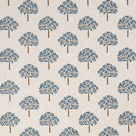 Arbor View Cream by Carole Designer Fabric English Garden Base: 52% Polyester, 48% Cotton Embr: 100% Polyester 60,000 Wyzenbeek Double Rubs 6 1/4" V, 7 3/4" H 54 1/2*" - Swanky Fabrics -