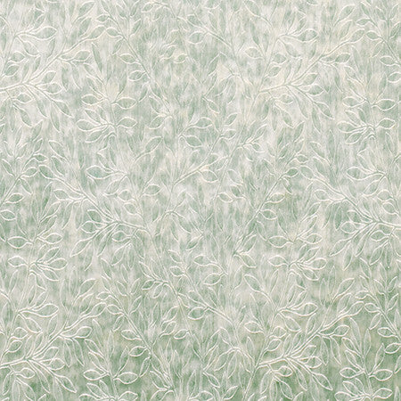 Trailing Away Spa by Carole Designer Fabric Wellington 59% Polyester, 41% Cotton INDIA 21,000 Wyzenbeek Double Rubs 14"V, 13 3/8" H 53.5" - Swanky Fabrics -