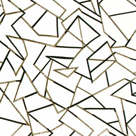 Shattered Glass Ebony by Carole Designer Fabric Modern Edge 100% Polyester India N/A Horizontal: 25 3/8" and Vertical: 15 3/8" V 50.75" - Swanky Fabrics -