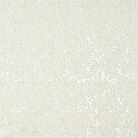 Hologram Silver by Carole Designer Fabric Birch 93% Polyester, 7% Metallic Turkey N/A 8 1/4" V, 7" H 54" - Swanky Fabrics -