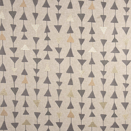 Point The Way Pebble by Carole Designer Fabric Well-Traveled 52% Polyester, 48% Cotton India 80,000 Wyzenbeek Double Rubs </p><p>Repeat: 18 1/4" V, 17" H 51" - Swanky Fabrics -