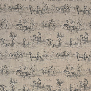 Horse Around Sepia by Carole Designer Fabric