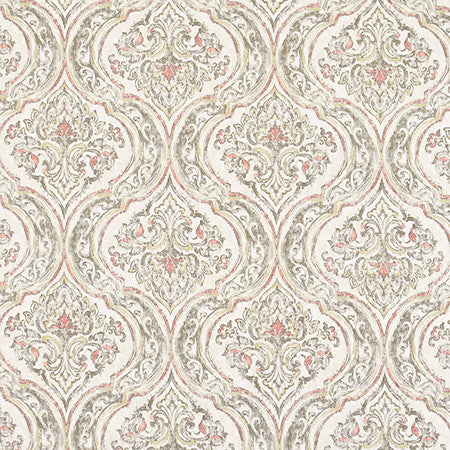 Midland City Blush by Carole Designer Fabric Harvest 100% Cotton-Soil Repellent Usa 12 1/2" V, 13 1/2" H 56" - Swanky Fabrics -