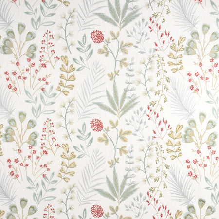 Field Of Sprigs Spa by Carole Designer Fabric From The Heart 58% Cotton, 42% Polyester India 3,000 Wyzenbeek Double Rubs </p><p>Repeat: 12 3/4" V, 26" H 51.75" - Swanky Fabrics -