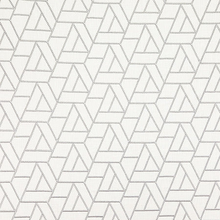 It Is Complicated Smoke Gray by Carole Designer Fabric Shape Shifter Base: 100% Cotton Embr: 100% Polyester India 6 1/4" V, 11 7/8 "H 53" - Swanky Fabrics -