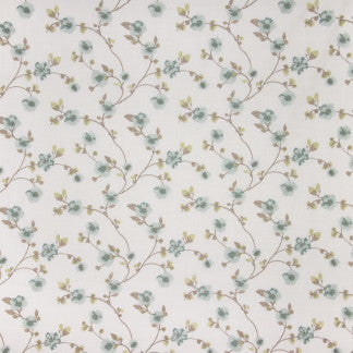 This Is Love Delphinium by Carole Designer Fabric Seamist 73% Cotton, 27% Polyester India Passes 15,000 Double Rubs Wyzenbeek Horizontal: 13 3/8" and Vertical: 9 1/4" 54" - Swanky Fabrics -