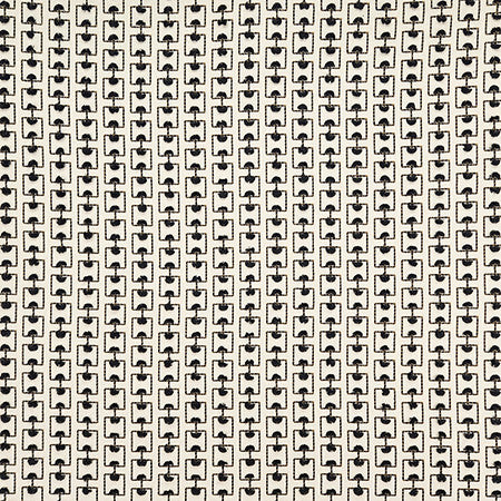 Breakthrough Black by Carole Designer Fabric Hidden Treasure Base: 52% Cotton, 48% Poly Embr: 79% Cotton, 21% Viscose India 2 3/8" V, 4 1/2" H 53" - Swanky Fabrics -