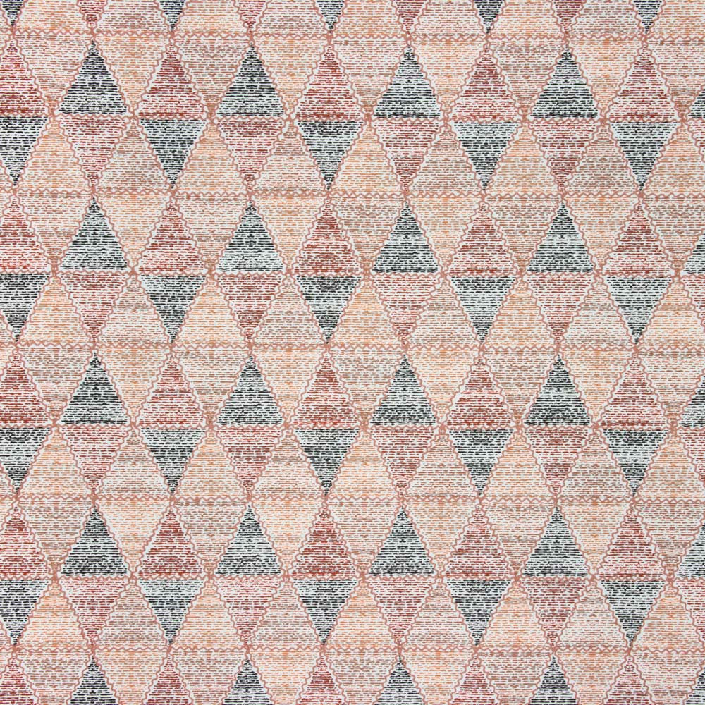 Arrow Persimmon by Carole Designer Fabric Summer Garden 100% Cotton India Passes 25,000 Circular Rubs Martindale Horizontal: 9 and Vertical: 8875 54 - Swanky Fabrics -