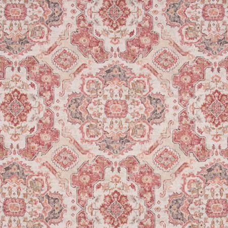 Global Inspiration Canyon by Carole Designer Fabric Red Sea 89% Polyester, 11% Linen Turkey 30,000 Wyzenbeek Double Rubs 27" V, 27" H HD 54" - Swanky Fabrics -