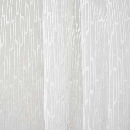 On The Hunt White by Carole Designer Fabric Sheer Luxury 100% Polyester TURKEY N/A 10" V, 8 1/2" H 118" - Swanky Fabrics -