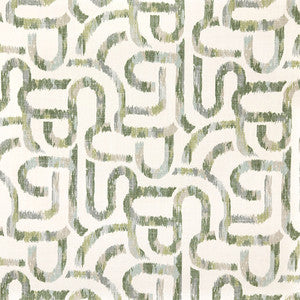 Busy Schedule Celadon by Carole Designer Fabric