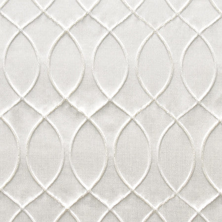 Meeting Point Crystal by Carole Designer Fabric Radiance 100% Polyester India 9" V, 4 1/4" H 55" - Swanky Fabrics -