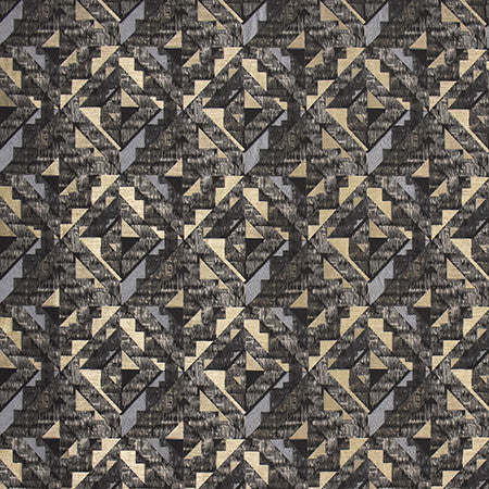 Moving On Up Noir by Carole Designer Fabric State Of The Art 100% Polyester CHINA N/A 7 1/4" V, 7" H 55" - Swanky Fabrics -