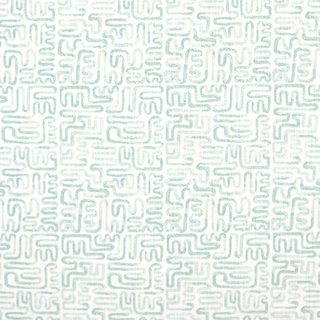 No Hesitation Water by Carole Designer Fabric Jade 100% Cotton Pakistan 30,000 Wyzenbeek Double Rubs 12 1/2" V, 9" H 54" - Swanky Fabrics -