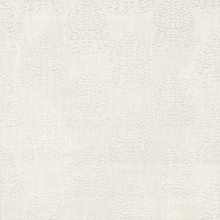 On My Mind Ivory by Carole Designer Fabric Hidden Treasure 36% Polyester, 26% Cotton, 22% Viscose, 16% Linen China 11 3/4" V, 6 1/4" H HD 53" - Swanky Fabrics -